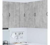 vidaXL Armario Esquinero de Pared LUCCA Gris Hormigón 57 x 57 x 100 cm