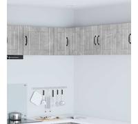 vidaXL Armario Esquinero de Pared LUCCA Gris Hormigón 57 x 57 x 40 cm