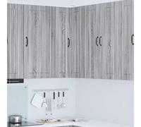 vidaXL Armario Esquinero de Pared LUCCA Gris Sonoma 57 x 57 x 100 cm