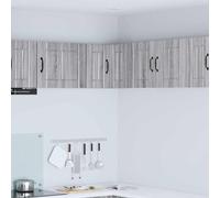 vidaXL Armario Esquinero de Pared LUCCA Gris Sonoma 57 x 57 x 40 cm