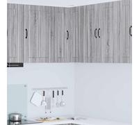 vidaXL Armario Esquinero de Pared LUCCA Gris Sonoma 57 x 57 x 80 cm