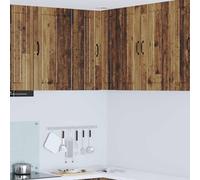 vidaXL Armario Esquinero de Pared LUCCA Madera envejecida