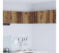 vidaXL Armario Esquinero de Pared LUCCA Madera envejecida