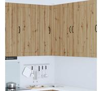 vidaXL Armario Esquinero de Pared LUCCA Roble artisan 57 x 57 x 100 cm