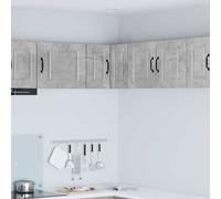 vidaXL Armario Esquinero de Pared PORTO Gris Concreto 57 x 57 x 40 cm
