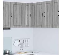 vidaXL Armario Esquinero de Pared PORTO Gris Sonoma 57 x 57 x 80 cm