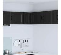 vidaXL Armario Esquinero de Pared PORTO Negro 57 x 57 x 40 cm