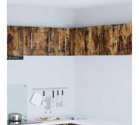 vidaXL Armario Esquinero de Pared PORTO Roble ahumado 57 x 57 x 40 cm