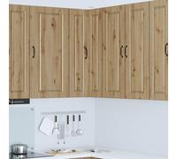 vidaXL Armario Esquinero de Pared PORTO Roble artisan 57 x 57 x 100 cm