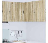 vidaXL Armario Esquinero de Pared PORTO Roble Sonoma 57 x 57 x 80 cm