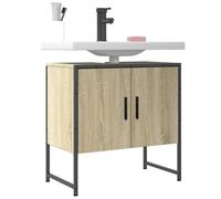 vidaXL Armario lavabo baño madera ingeniería roble Sonoma 60x33x60 cm