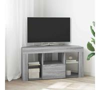 vidaXL Armario LED para TV de Esquina 100 x 40 x 50 cm Gris Sonoma