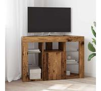 vidaXL Armario LED para TV de Esquina 100x40x68cm Madera vieja