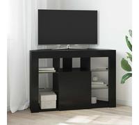 vidaXL Armario LED para TV de Esquina 100x40x68cm Negro