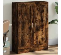 vidaXL Armario libros madera de ingeniería roble humo 82,5x30,5x115 cm