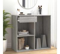 vidaXL Armario maquillaje madera contrachapada gris Sonoma 80x40x75 cm