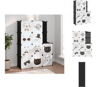 vidaXL Armario modular para niños con 10 cubos, color , fabricado en PP - Estanterías y armarios para zapatos