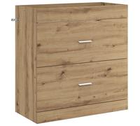 vidaXL Armario para baño, estilo artesanal, roble, 78,5 x 37,5 x 81 cm, material de madera