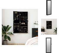 vidaXL Armario para joyas con espejo, para montaje en pared, color , 37,5 x 10 x 106 cm - Espejo