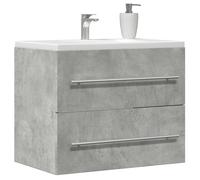 vidaXL Armario para lavabo aglomerado gris hormigón 60x38,5x48 cm