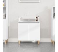 vidaXL Armario para lavabo Tocador – Madera contrachapada – Blanco 58x33x60 cm