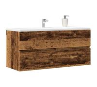 vidaXL Armario para lavabo madera ingeniería envejecida 100x38,5x45 cm