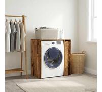 vidaXL Armario para lavadora con puerta Madera vieja 87 x 60 x 89 cm