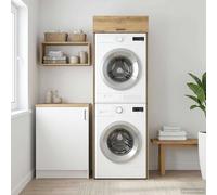 vidaXL Armario para lavadora Roble artisan 67,5 x 68 x 200 cm