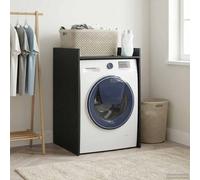 vidaXL Armario para lavadora Roble Negro 67,5 x 62 x 97 cm
