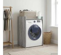 vidaXL Armario para lavadora, color gris Sonoma, 67,5 x 62 x 97 cm