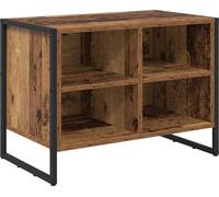 vidaXL Armario para zapatos, 60 x 35 x 44 cm, material de madera, aspecto de madera envejecida
