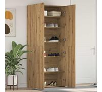 vidaXL Armario para Zapatos con Estante Moderno Marrón 80x35,5x180 cm Madera de ingeniería