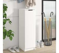 vidaXL Armario para zapatos blanco de 30x35x100 cm, fabricado en material de madera. - Armario para zapatos - Armarios para zapatos - Almacenamiento de zapatos - Organizador de zapatos