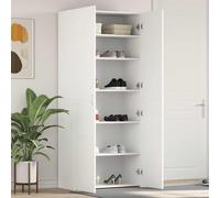vidaXL Armario para Zapatos con estante Blanco 80 x 35.5 x 180 cm