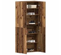 vidaXL Armario para Zapatos con Estante Marrón 80 x 35.5 x 180 cm, Armario Moderno para Zapatos, Unidad Rectangular de Almacenamiento, Organizador Interior versátil, Madera de ingeniería