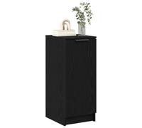 vidaXL Armario para Zapatos con estante Roble Negro 29,5 x 35 x 70 cm