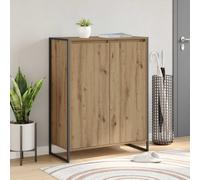 vidaXL Armario para Zapatos con puerta Roble artisan 79 x 36 x 100 cm
