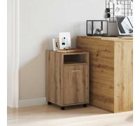 vidaXL Armario ruedas contrachapada roble artisan 33x38x60 cm