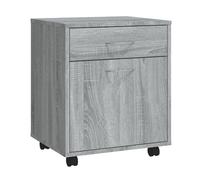 vidaXL Armario ruedas madera contrachapada gris Sonoma 45x38x54 cm