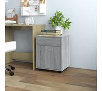 vidaXL Armario ruedas madera contrachapada gris Sonoma 45x38x54 cm
