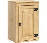 vidaXL Armario SKI, color miel, 40 x 32 x 60 cm, fabricado en madera de pino maciza