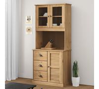 vidaXL Armario superior para tocador VIGO madera de pino 78x30x100 cm