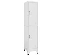vidaXL Armario taquilla con 2 compartimentos 38x45x180 cm