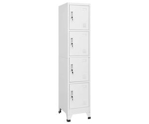 vidaXL Armario taquilla con 4 compartimentos 38x45x180 cm
