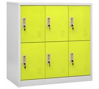 vidaXL Armario taquilla de acero 90x45x92,5 cm en color Gris claro y rojo/Gris claro/Gris claro y azul y más | almacenamiento funcional diseño moderno para baño dormitorio sala