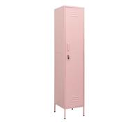 Vidaxl armario taquilla de acero rosa 35x46x180 cm