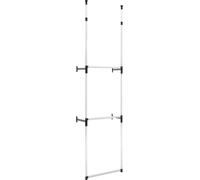 vidaXL Armario telescópico con barras de aluminio