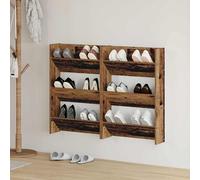 vidaXL Armario Zapatero 2 uds. 60 x 18 x 90 cm Madera de ingeniería