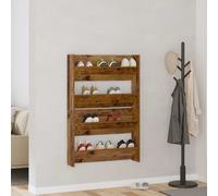 vidaXL Armario Zapatero 2 uds. 80 x 18 x 60 cm Madera de ingeniería