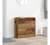 vidaXL Armario zapatero con estante madera vieja 60 x 21 x 57 cm, diseño contemporáneo